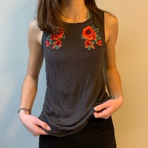 Woman’s embroidered tank